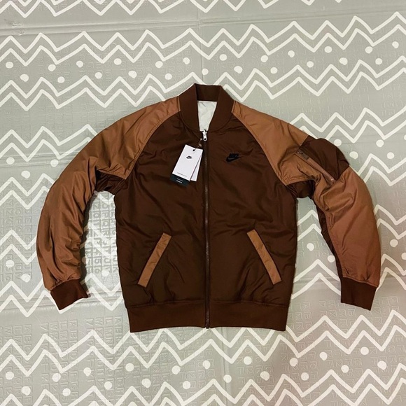 Nike Jackets & Blazers - Nike special edition embroidered bomber jacket Reversible